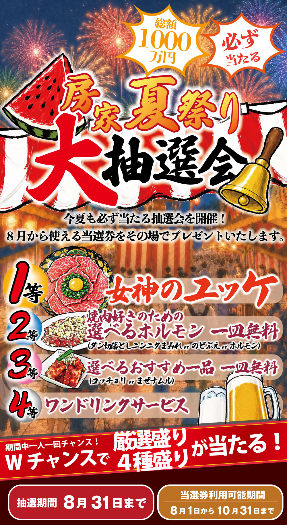 房家夏祭り大抽選会！